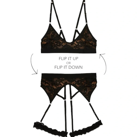 Revolve Free People We Are Hah Black Guard Her Lace Bra Medium - Picture 6 of 8